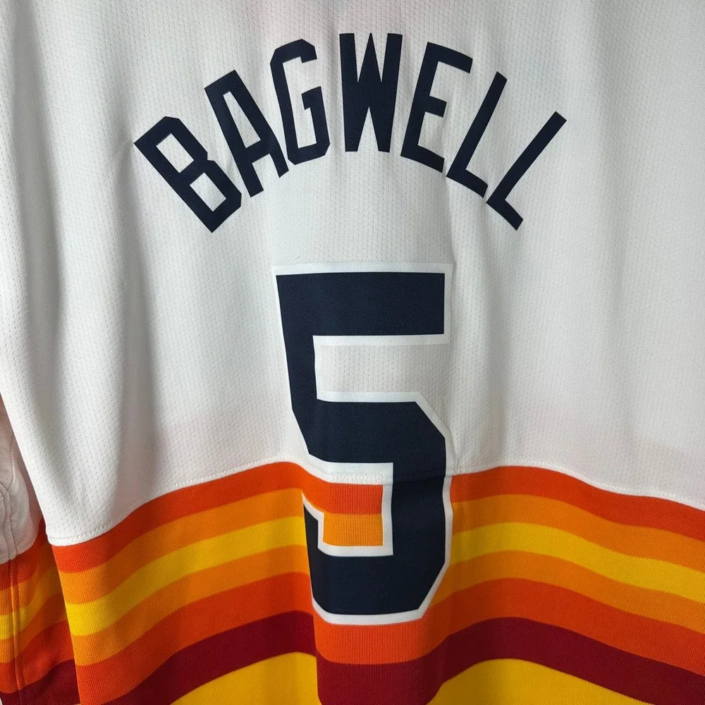 Nike Houston Astros Jeff Bagwell‎ Cooperstown Jersey Rainbow Mens XXL